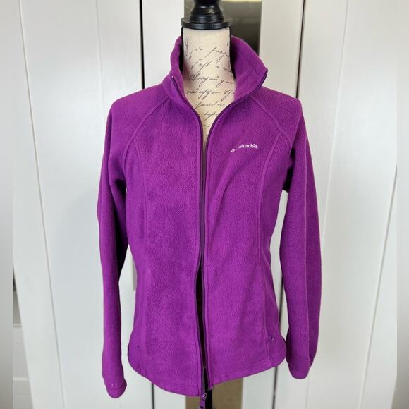 Columbia June Lake Purple Fleece Jacket Size Medium - Picture 1 of 9
